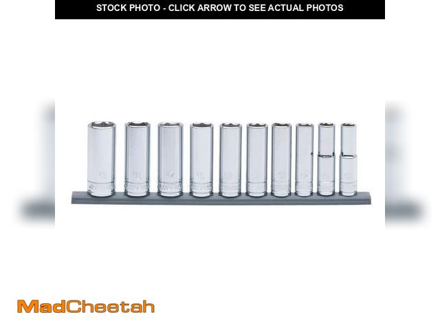 Lot 74-13691805 - Husky 3/8 in. Drive Deep Metric Socket Set (10-Piece) - UNUSED