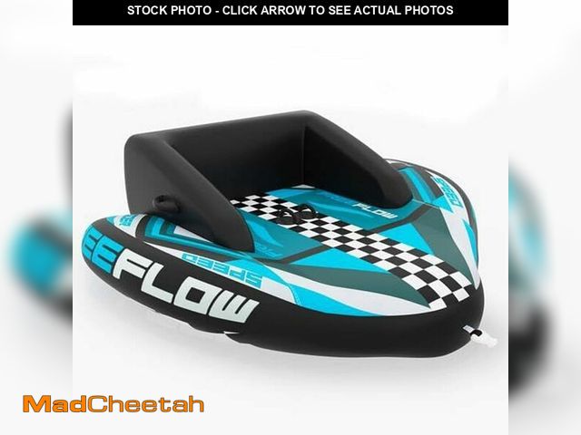 Lot 74-13382534 - SereneLife Heavy-Duty Inflatable Towable Booster Tube - Water Tube Boating Float Tow Raft, Waterspor...