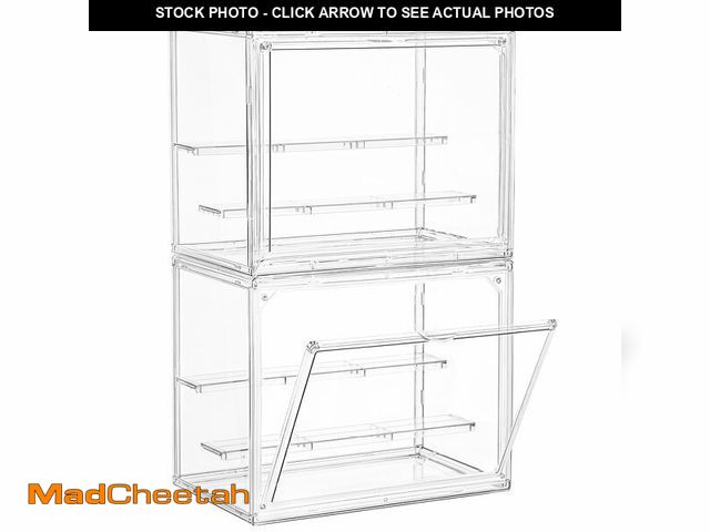 Lot 74-13952026 - LXLXXL Small Acrylic Display Case for Collectibles 3 Layer Adjustable Display Case with Magnetic Doo...
