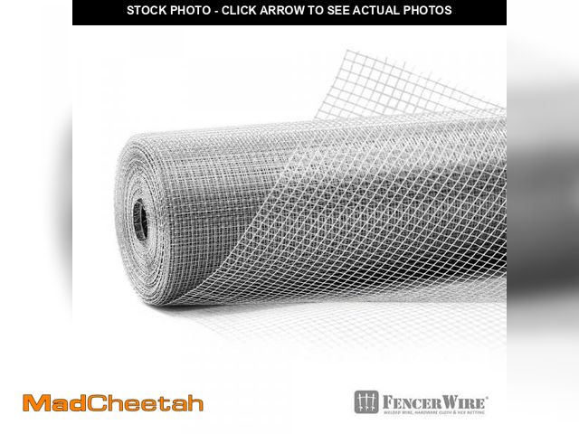 Lot 74-12365200 - Fencer Wire 1/4 in. x 2 ft. x 100 ft. 23-Gauge Hardware Cloth - UNUSED