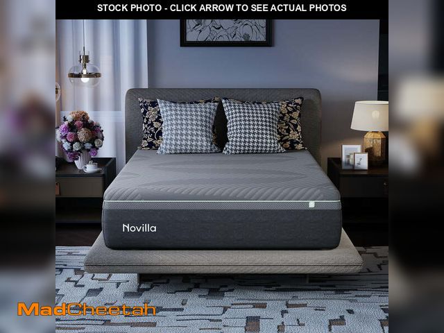 Lot 74-14612082 - Novilla AiryFlow 14 Inch Queen Mattress, Cooling Gel Memory Foam Mattress in a Box, Medium Firm with...