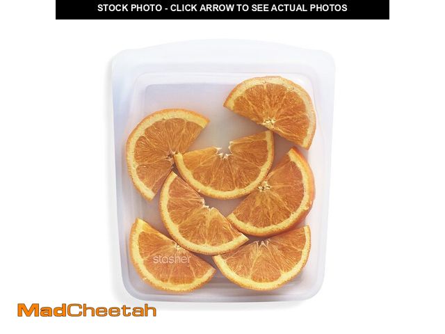 Lot 74-13802612 - Stasher Silicone Reusable Storage Bag, Quart Bag, Reusable Freezer Bags, Microwave, Dishwasher, Oven...