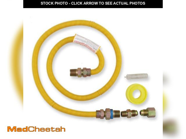 Lot 74-12871014 - Everbilt 4 ft. Thermal Excess Flow Valve Gas Dryer Connector Kit - UNUSED