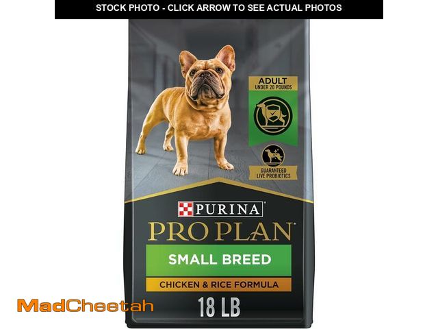 Lot 74-12805104 - Purina Pro Plan Small Breed Dry Dog Food Chicken and Rice Formula With Guaranteed Live Probiotics - ...