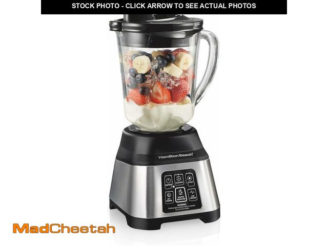 Lot 74-14591181 - Hamilton Beach Blender for Smoothies with 5 Functions Including Auto Smoothie Cycle, Wave Action Sys...