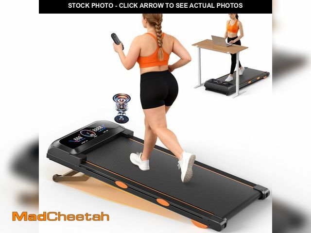 Lot 74-13734123 - Walking Pad Treadmill with 17% Auto Incline 12-Level, 450 lbs Capacity RGB UI Screen, 3 in 1 Under D...