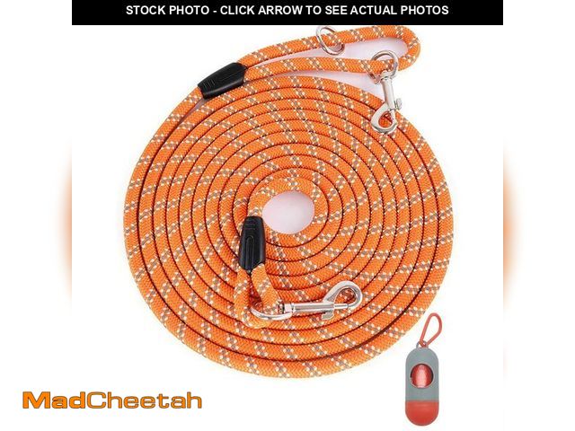 Lot 74-14210898 - Long Dog Leash for Dog Training 10FT 16FT/30FT/50FT/100FT, Reflective Threads Rope Dog Leash, Heavy ...