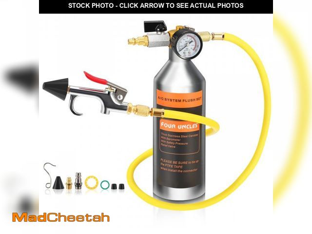 Lot 74-12306728 - FOUR UNCLES AC Flush Kit - Air Conditioner System Cleaning Tool Set with Stainless Steel Canister an...