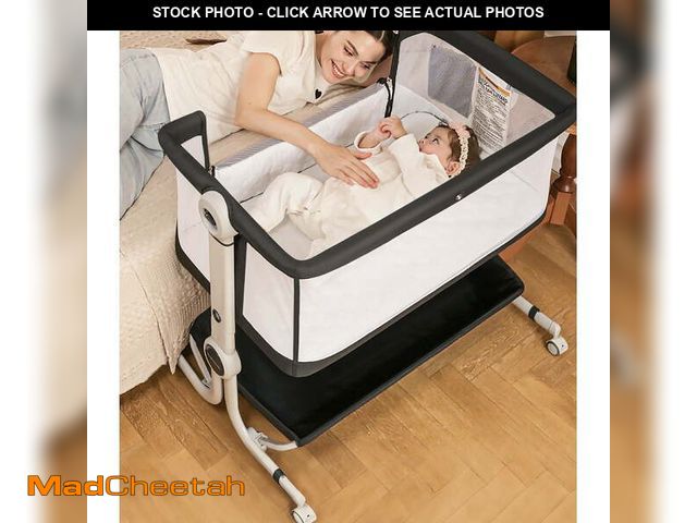 Lot 74-13657303 - Babyeap 3 in 1 Baby Bassinet,Baby Basinet Bedside Sleeper,Standalone Baby Crib,6 Height Adjustable P...