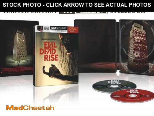Lot 74-12537931 - Evil Dead Rise (Walmart Exclusive) (Steelbook) (4K Ultra HD + Blu-ray + Digital Copy), Horror, Warne...