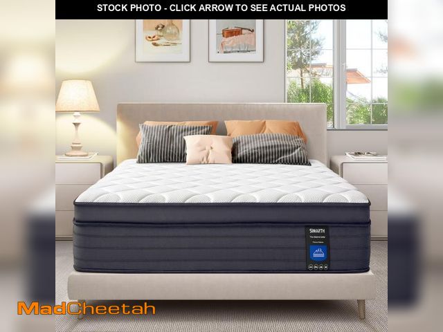 Lot 74-12416989 - SIMARTH King Size Mattress 14 Inch - Upgrade Strengthen, Memory Foam Hybrid Mattress with Motion Iso...