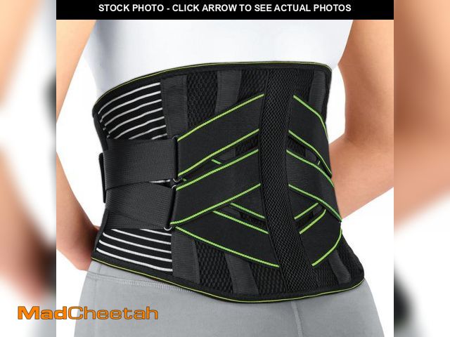 Lot 74-12444615 - YAHA Back Brace for Lower Back Pain Relief for Women/Men with Lumbar Pad, Back Support Belt with 7 S...