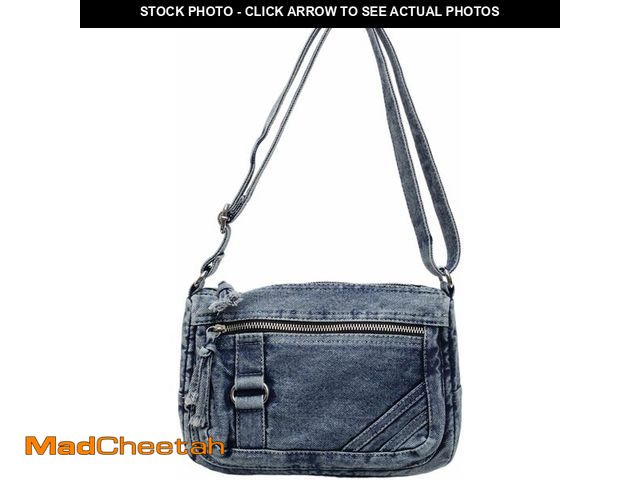 Lot 74-13844518 - Extolove Denim Crossbody Bags for Women Small Jean Purse Casual Denim Shoulder Bag Handbag (Blue) - ...