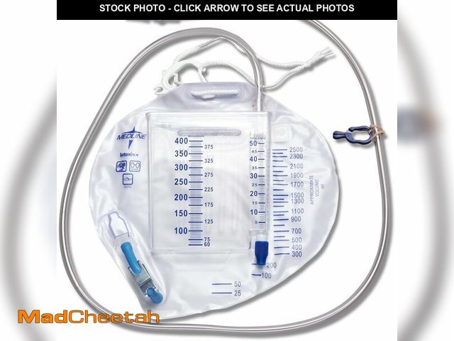 Lot 74-14082652 - Medline DYND17403H Urine Meter Drainage Bags - UNUSED