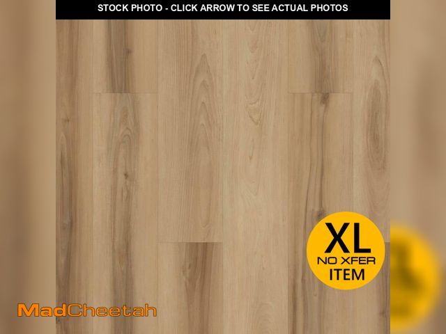 Lot 74-12642605 - 8-Cases Hemlock Hickory 12 MIL x 7 in. W x 48 in. L Waterproof Click Lock Luxury Vinyl Plank Floorin...