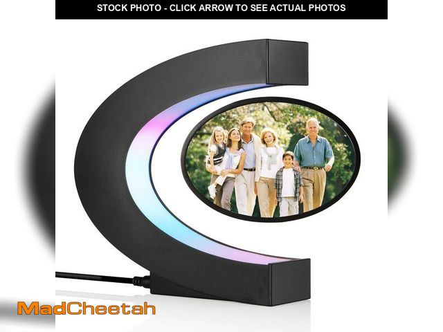 Lot 74-12718402 - UVEHAS Levitating Photo Frame with LED Colorful Lights Magnetic Levitation Floating Rotating Picture...