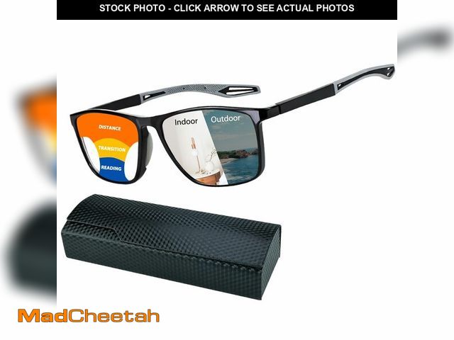 Lot 74-14268911 - K.LAVER Photochromic Progressive Multifocus Reading Glasses Blue Light Blocking Multifocal Readers S...