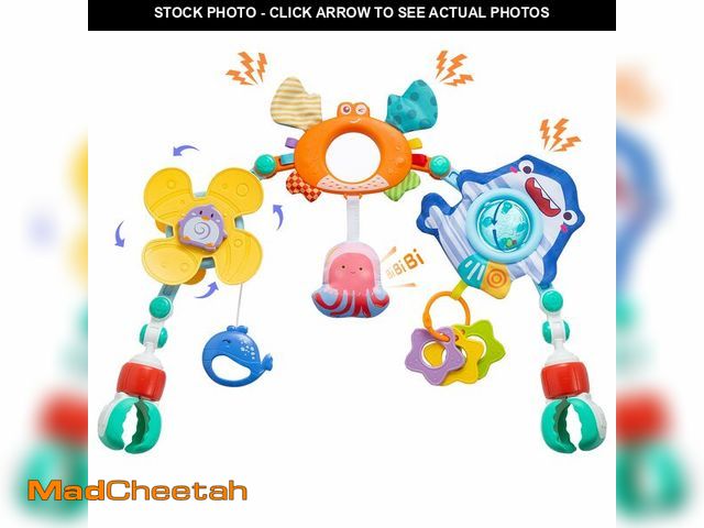 Lot 74-14264815 - Baby Stroller Arch Toy, Car Seat Toys, Adjustable Arch Stroller toy with Hanging Sensory Activity to...