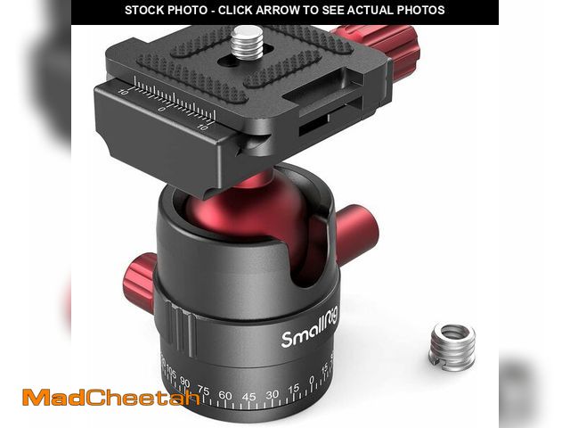 Lot 74-12331748 - SmallRig Tripod Ball Head 360 Degree Rotating Panoramic Ballhead with 1/4 inch Quick Shoe Plate, Max...