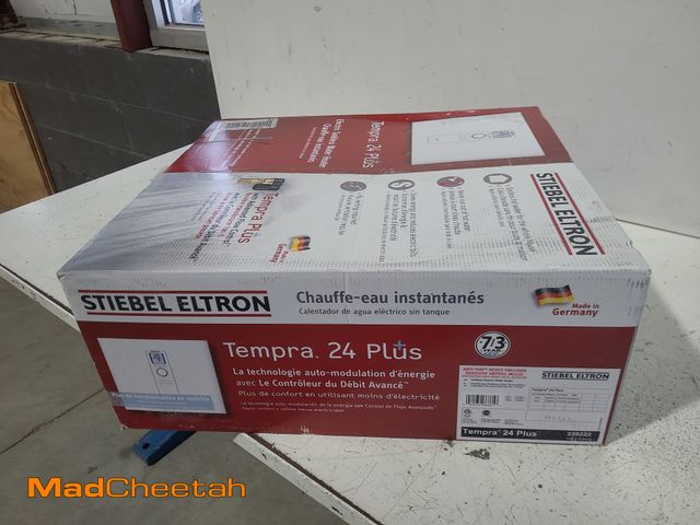 Lot 74-12900433 - Stiebel Eltron Tempra 24 Plus Adv Flow Control and Self-Modulating 24 kW 4.68 GPM Residential Electr...