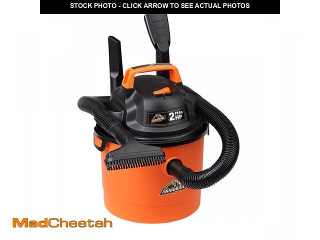 Lot 74-12527765 - Armor All 2.5 Gallon 2 Peak HP Wet Dry Vacuum,VOM205P 0901 - UNUSED