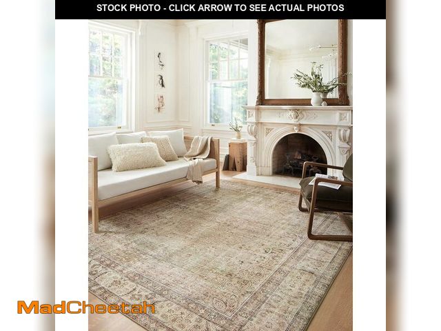 Lot 74-12664465 - Loloi Margot Collection MAT-01 Antique/Sage 5'-0" x 7'-6" Area Rug feat. CloudPile, No-Shed Easy Cle...