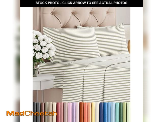 Lot 74-14380641 - Full Size 4 Piece Sheet Set - Comfy Breathable &amp; Cooling Sheets - Hotel Luxury Bed Sheets for Wo...