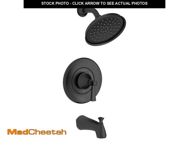 Lot 74-13785124 - American Standard Rumson Single-Handle 1-Spray Tub and Shower Faucet with 1.8 GPM in Matte Black (Va...