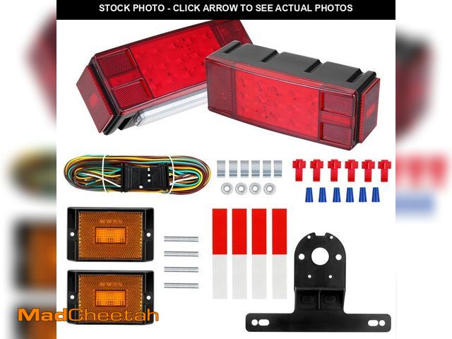 Lot 74-12714177 - LIMICAR Boat Trailer Lights - LED Kit with 25ft Wiring Harness, IP68 Trailer Lights for for Truck, M...