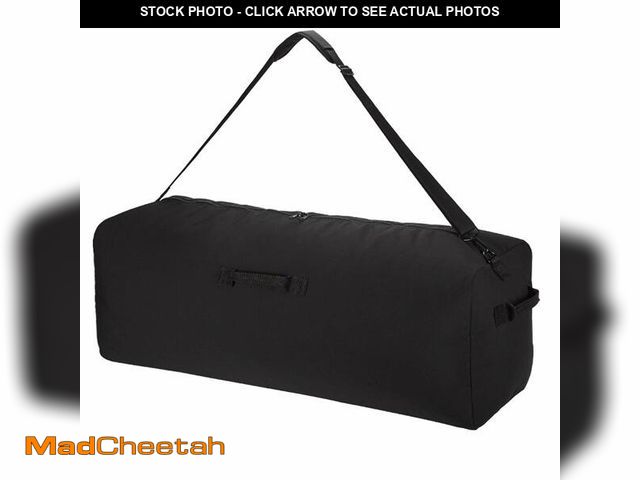 Lot 74-12968628 - 42 Inch Canvas Duffel Bag 150L Extra Large Luggage Duffle for Travel Sport and Camping - Black - USE...