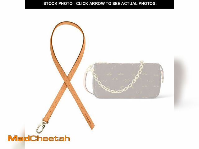 Lot 74-14060827 - jiesinlov Genuine Vachetta Leather Thin Short Strap Replacement,Purse Shoulder Straps for Multi Poch...