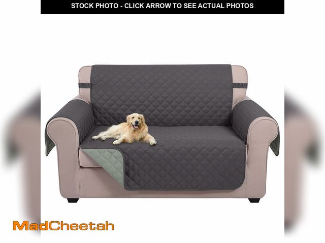 Lot 74-12718287 - U-NICE HOME Loveseat Sofa Cover Reversible Couch Cover for Dogs with Elastic Straps Water Resistant ...