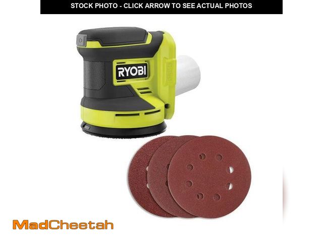 Lot 74-12792004 - (MISSING SANDPAPER) Ryobi PCL406B ONE+ 18V Cordless 5 In. Random Orbit Sander (TOOL ONLY) - UNUSED