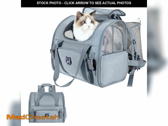 Lot 74-14269594 - Lollimeow Expandable Cat Carrier Backpack for Large Cats - Airline Approved Pet Carrier Backpack for...