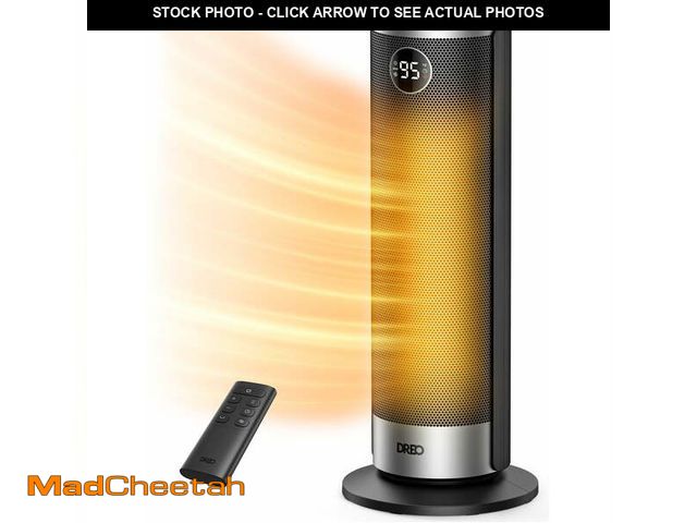 Lot 74-13061213 - DREO Space Heater for Inside, 1500W Electric Heater with Dual-DC Motor, PTC Ceramic Heating &amp; 8-...