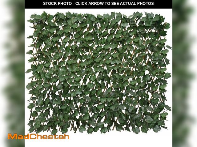 Lot 74-14365172 - Expandable Fence Privacy Screen for Balcony Patio Outdoor,Decorative Faux Ivy Fencing Panel,Artifici...