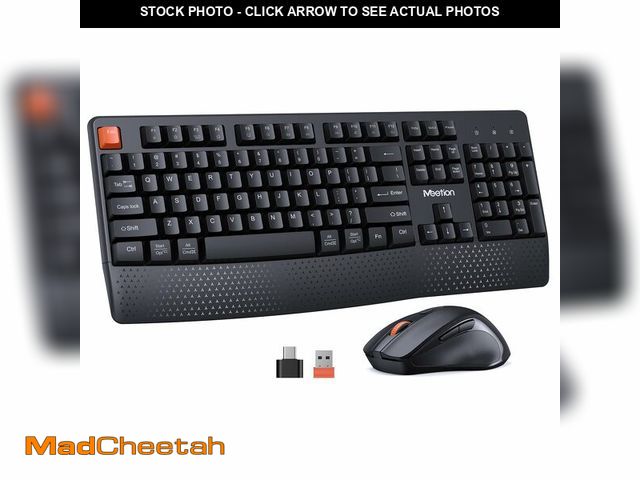 Lot 74-13963095 - MEETION New Wireless Keyboard and Mouse, Computer Keyboard Mouse Combo, 3 DPI Adjustable Mouse Full-...