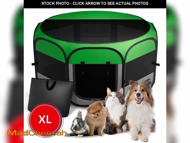 Lot 74-12833254 - LAKWAR Pet Playpen for Dogs and Cats- 56''  Extra Large Pop up Pet PenTent  Playground/Kennel Portab...