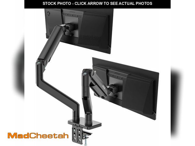 Lot 74-14317921 - MSI MAG MT201D - Premium Heavy Duty Dual Monitor Stand Arms, 17-45" Support, VESA Compatible, Adjust...