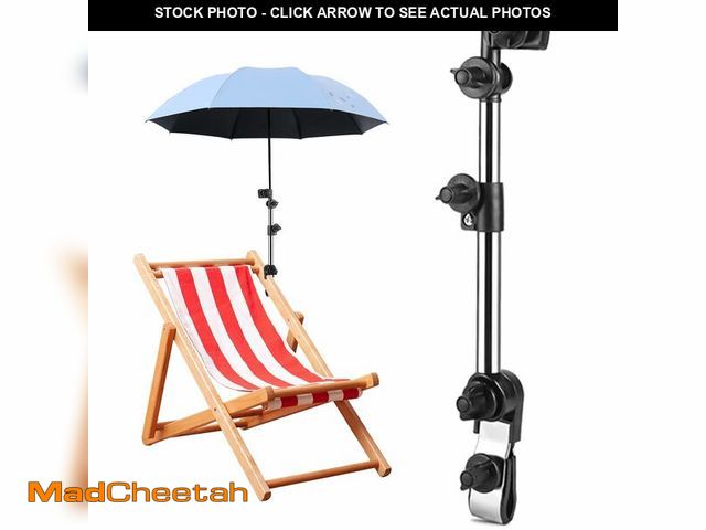 Lot 74-14381858 - JIUKONG Shade Chair Umbrella Clamp Ã¢â¬â 360ÃÂ° Adjustable for Chair, Stroller Umbrella Attachme...