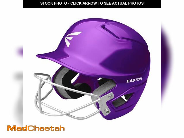 Lot 74-13788043 - Easton | ALPHA Fastpitch Softball Batting Helmet with Facemask | T-Ball/Small | Purple - UNUSED