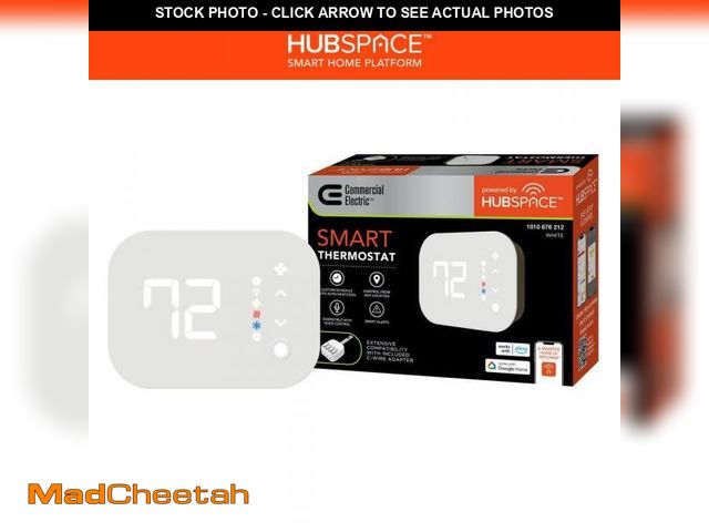 Lot 74-12085749 - Commercial Electric Wi-Fi and Bluetooth Enabled Smart Programmable Thermostat with Schedules Powered...