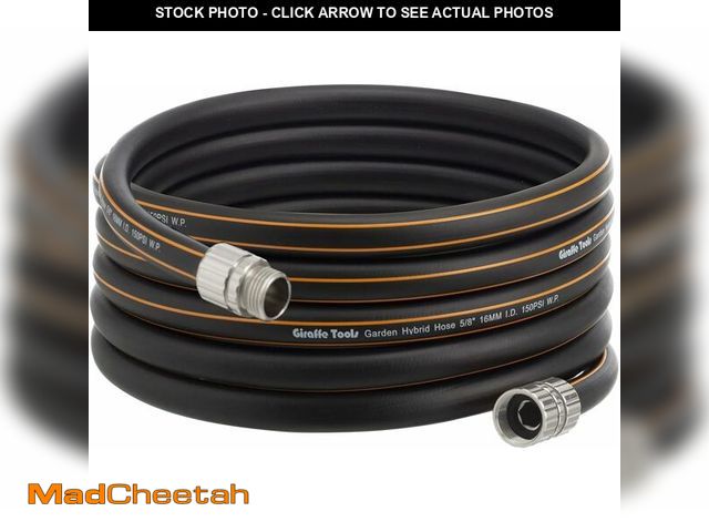 Lot 74-14426627 - Giraffe Tools Garden Hose 5/8", 8ft Male to Female - UNUSED