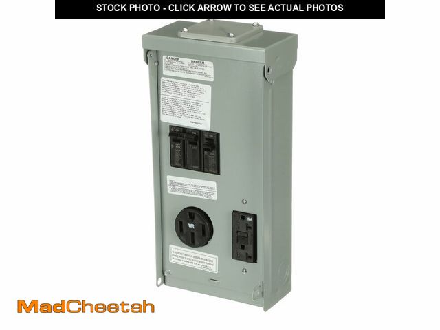 Lot 74-12714792 - MIDWEST U055C010P 50-20 Amp Gfi Service Ã¢â¬Â¢ RV Power Outlet Panel Ã¢â¬Â¢ 20A GFCI RECPT 70A Ã¢â...