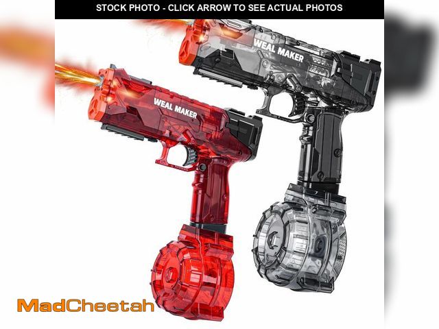 Lot 74-14143613 - 2Packs Electric Water Guns with LED Flash and USB-C Charging, Designed for Epic Aquatic Fun, Automat...