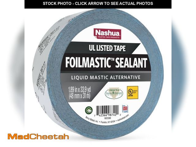 Lot 74-12788572 - Nashua Tape 1.89 in. x 33.9 yd. Foilmastic Sealant Duct Tape - UNUSED