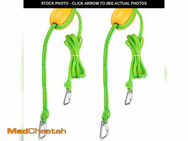 Lot 74-13950137 - GliCraft 2 Pcs 12 ft Kayak Heavy Duty Float Rope Tow Line with Anchor Marker Buoy Stainless Steel Ho...
