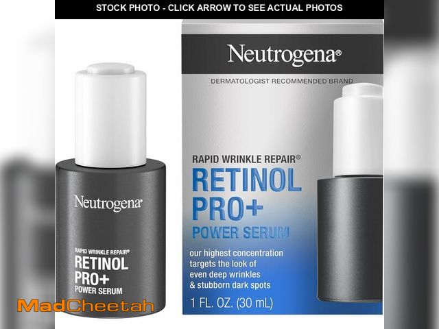Lot 74-14150889 - Neutrogena Rapid Wrinkle Repair Retinol Pro+ Power Facial Serum, Gentle Anti-Aging Face Serum with P...