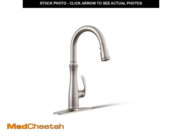 Lot 74-12653085 - KOHLER Bellera Single-Handle Pull-Down Sprayer Kitchen Faucet with DockNetik and Sweep Spray in Vibr...