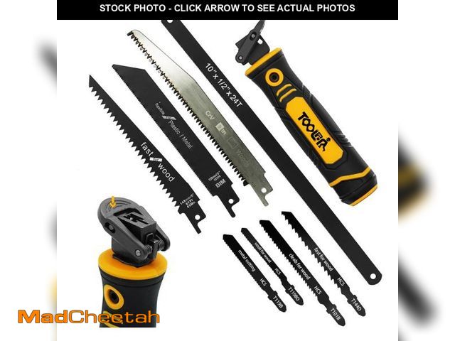 Lot 74-12221507 - TOOLAN: 8-In-1 Multi Blades Hand Saw, Drywall Cutter. Hacksaw. Long Blade Hand Saw, Jab Saw, For Cut...